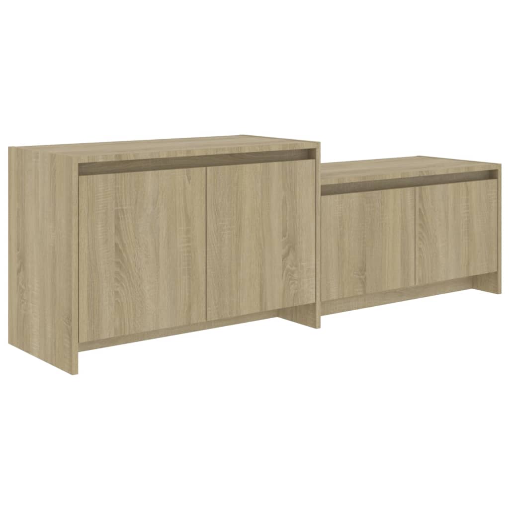 vidaXL Mueble para TV madera contrachapada roble Sonoma 146,5x35x50 cm