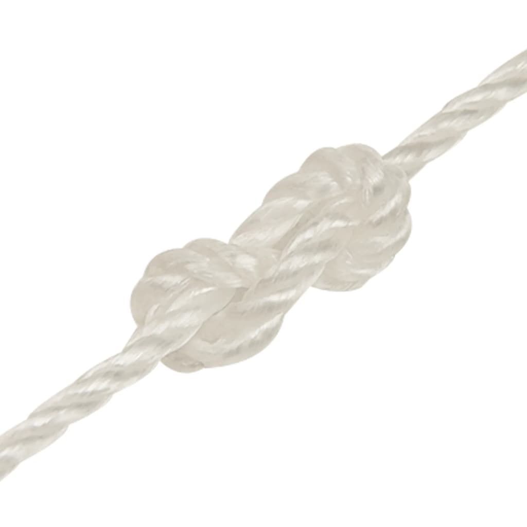 vidaXL Cuerda de trabajo polipropileno blanco 3 mm 50 m