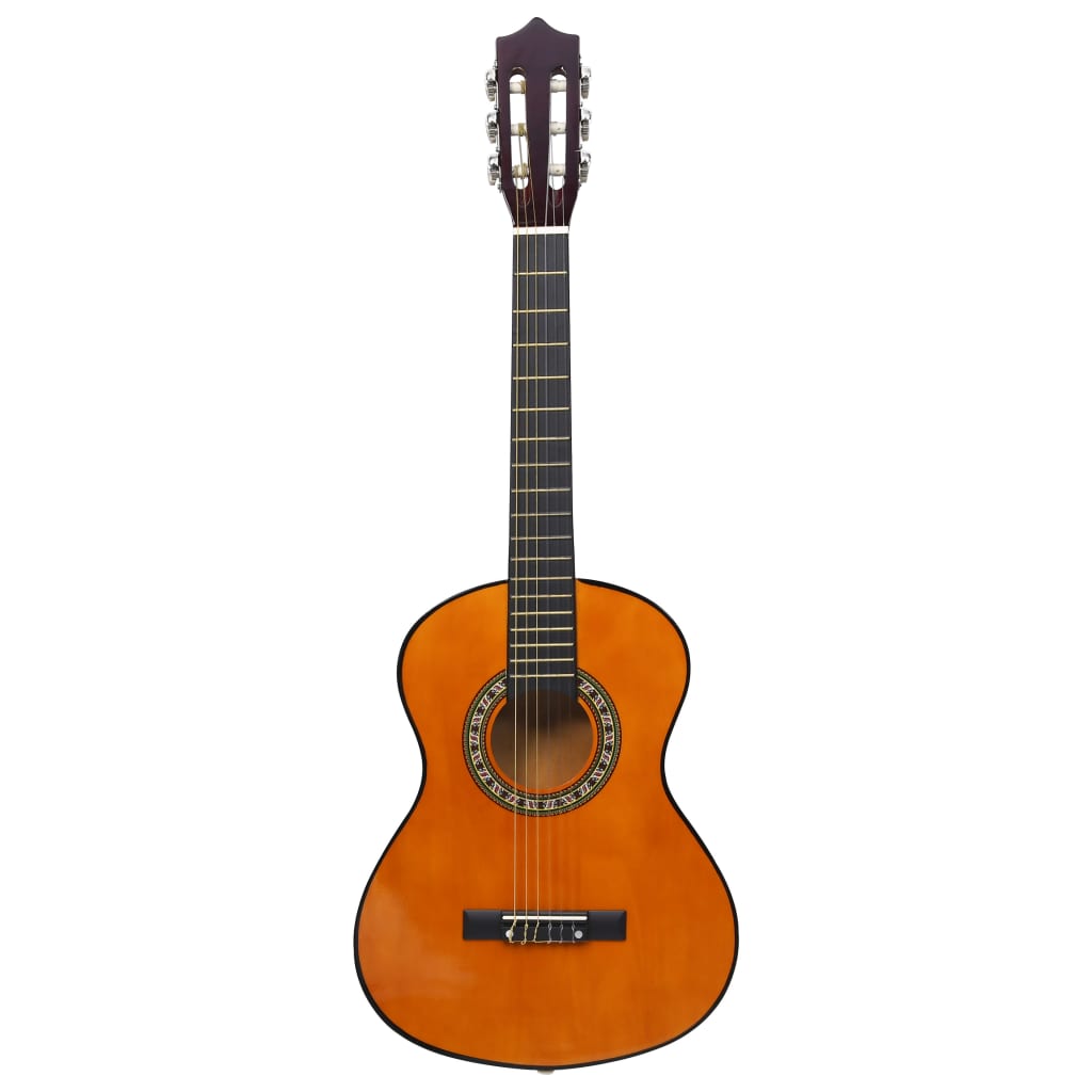 vidaXL Guitarra clásica para principiantes y niños madera tilo 1/2 34"
