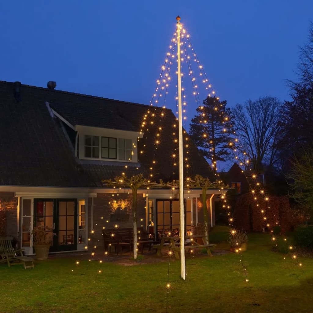 Ambiance Luz de asta de bandera de Navidad con 192 LEDs 208 cm
