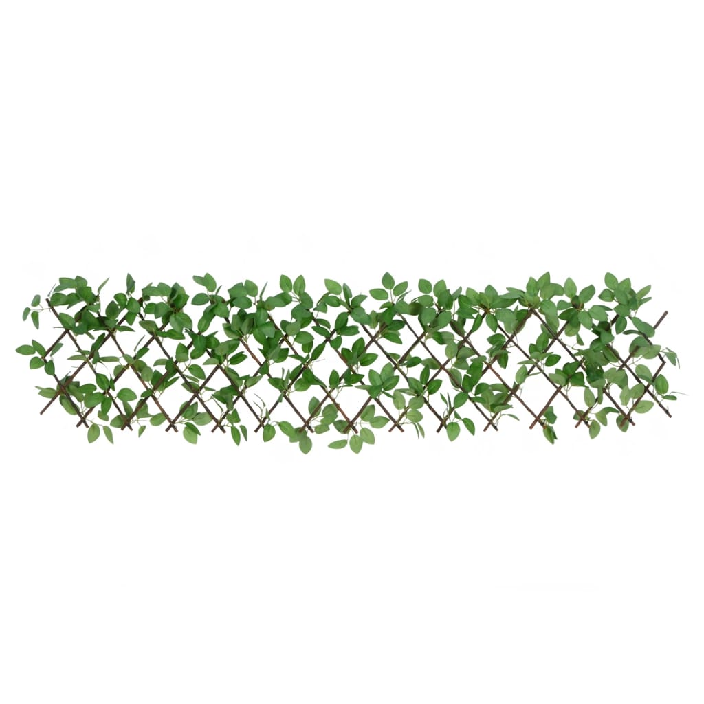 vidaXL Enrejado expandible hiedra artificial verde 5 uds 180x30 cm