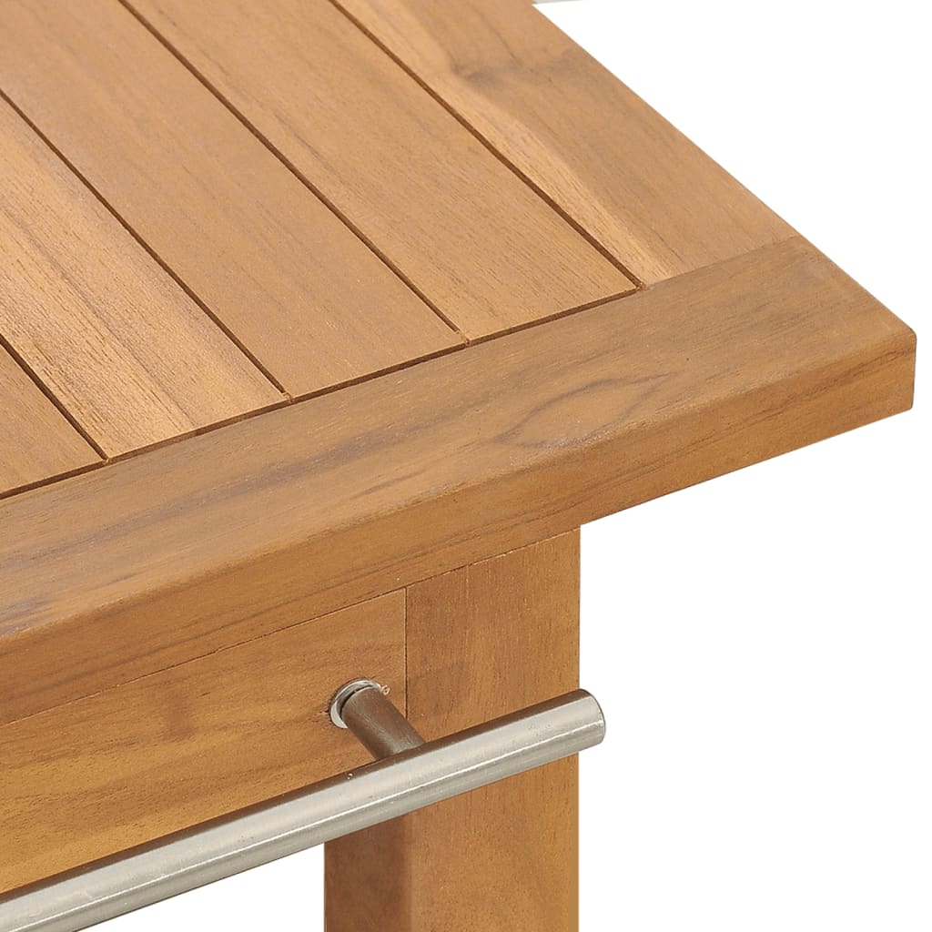 vidaXL Mueble de baño madera maciza de teca 132x45x75 cm