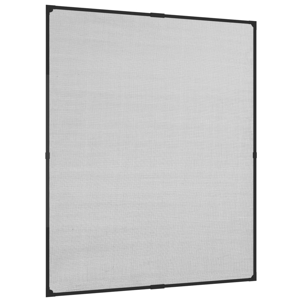 vidaXL Mosquitera magnética ventana antracita fibra vidrio 100x120 cm