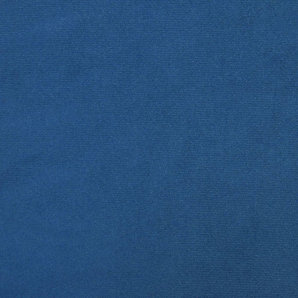 vidaXL Sillas de comedor giratorias 2 uds terciopelo azul