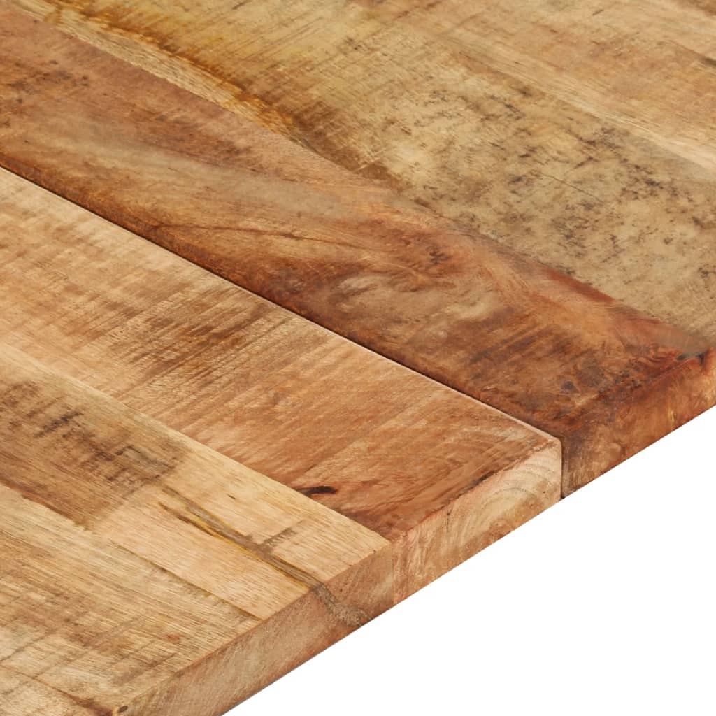 vidaXL Tablero para mesa madera de mango rugosa 120x60x(2,5-2,7) cm