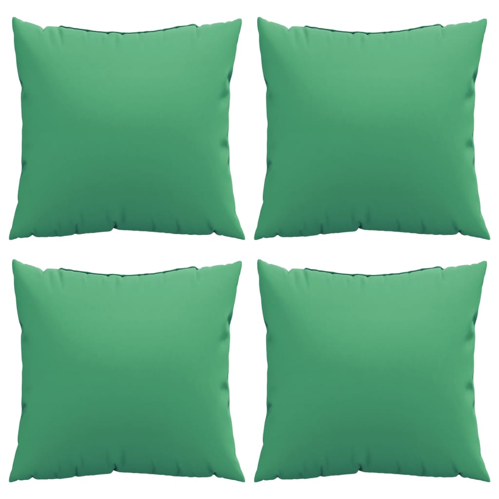 vidaXL Cojines decorativos 4 uds tela verde 60x60 cm