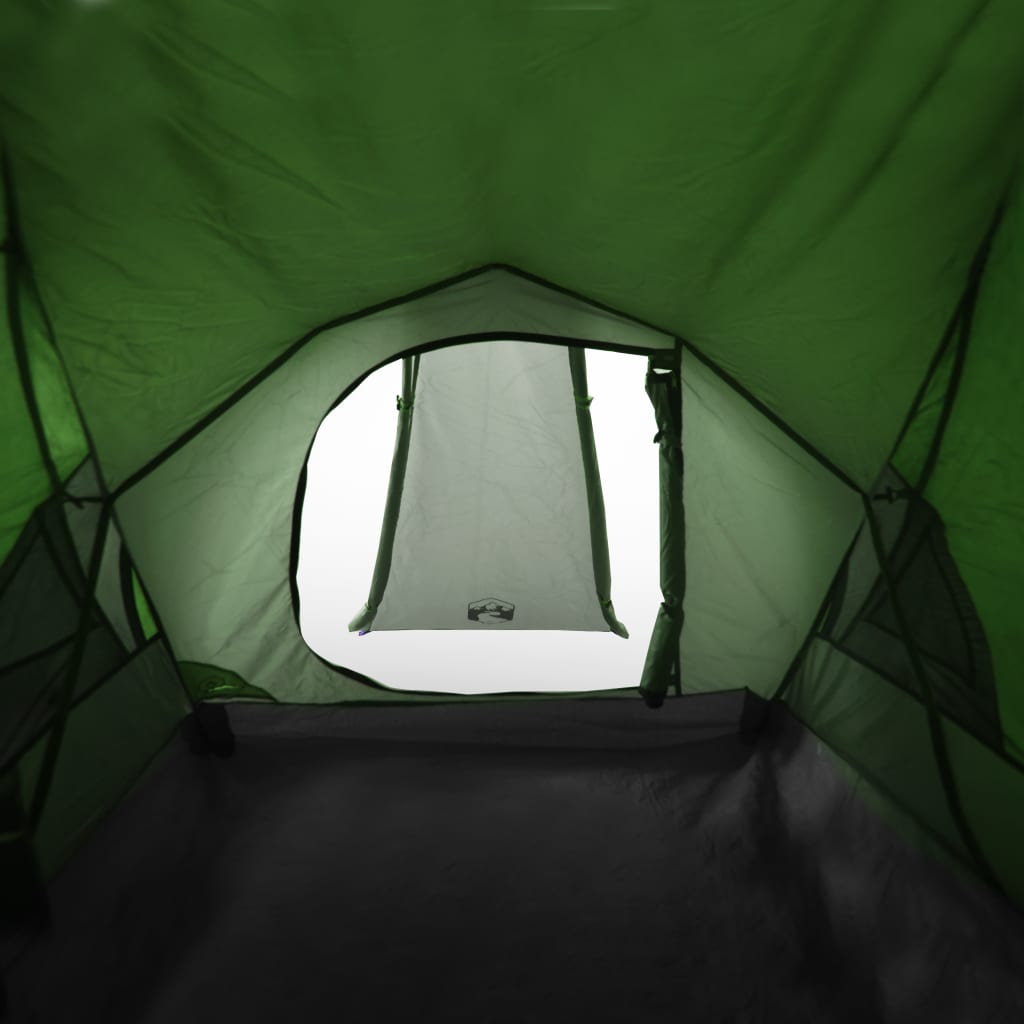 vidaXL Tienda de campaña iglú para 2 personas impermeable verde