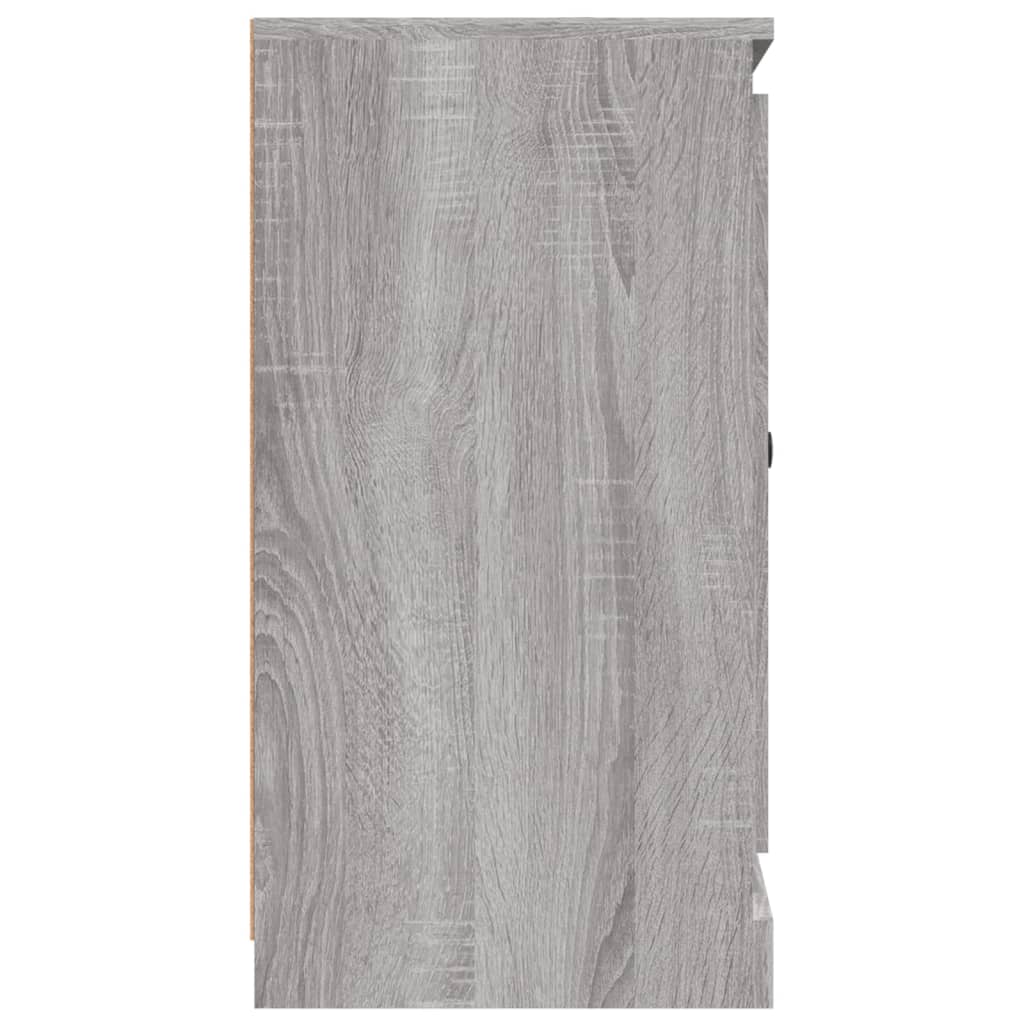 vidaXL Aparador de madera contrachapada gris Sonoma 70x35,5x67,5 cm