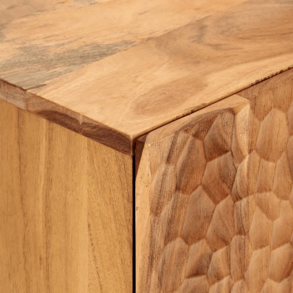 vidaXL Armario auxiliar madera maciza de acacia 60x33x75 cm