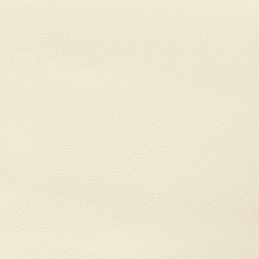 vidaXL Cabecero de cuero sintético color crema 147x23x78/88 cm