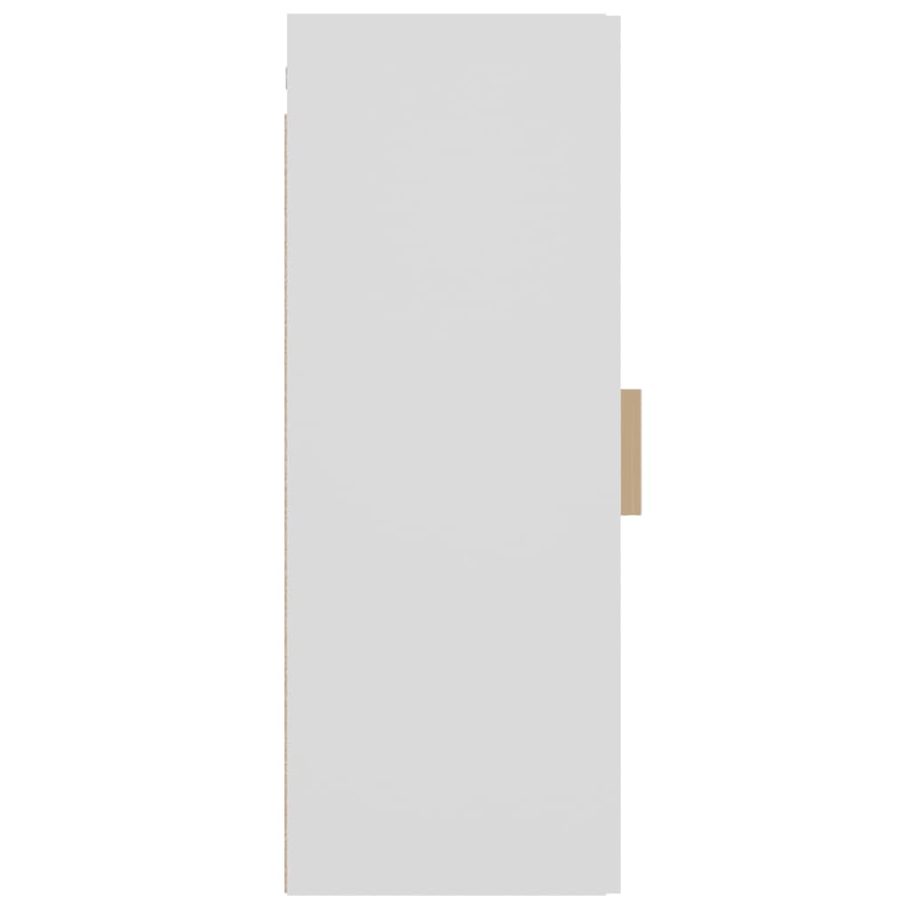 vidaXL Armario de pared madera de ingeniería blanco 34,5x34x90 cm