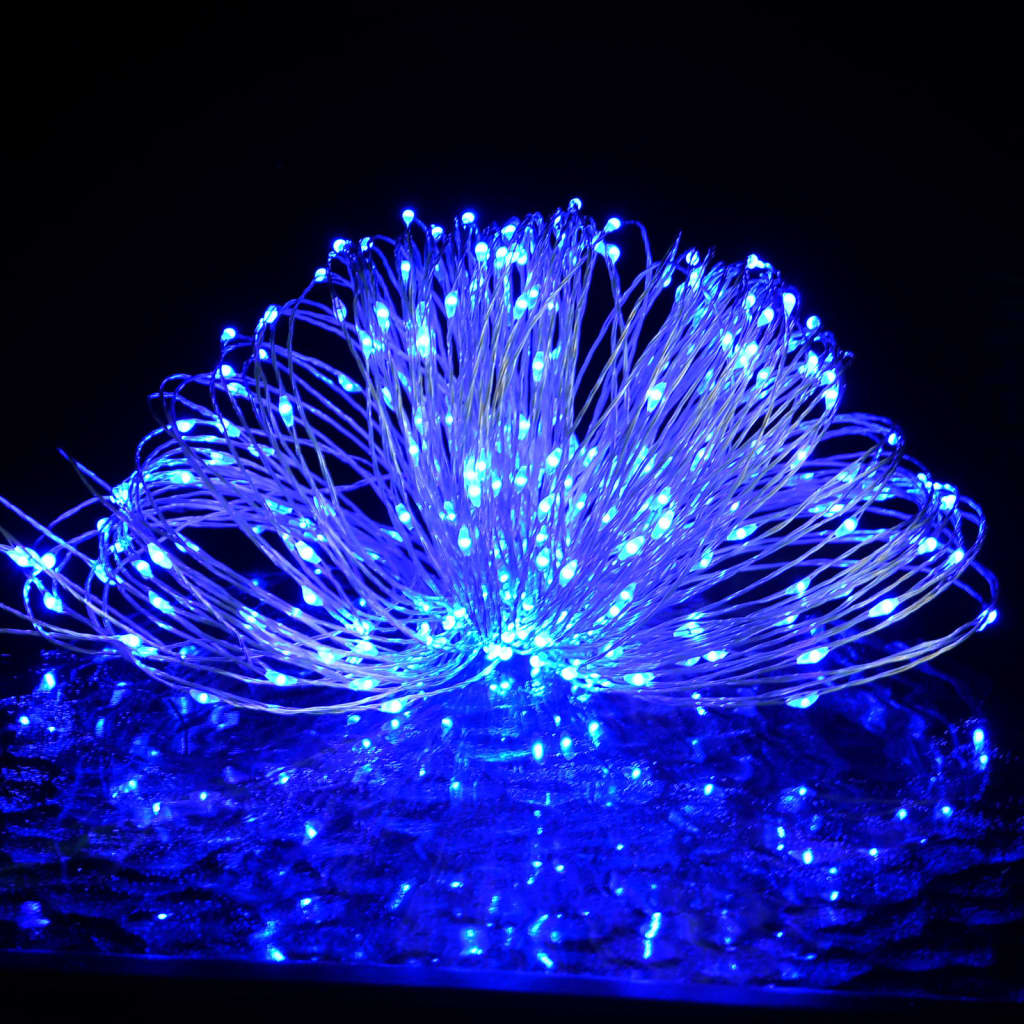 vidaXL Tira de luces LEDs con 150 LEDs azul 15 m PVC