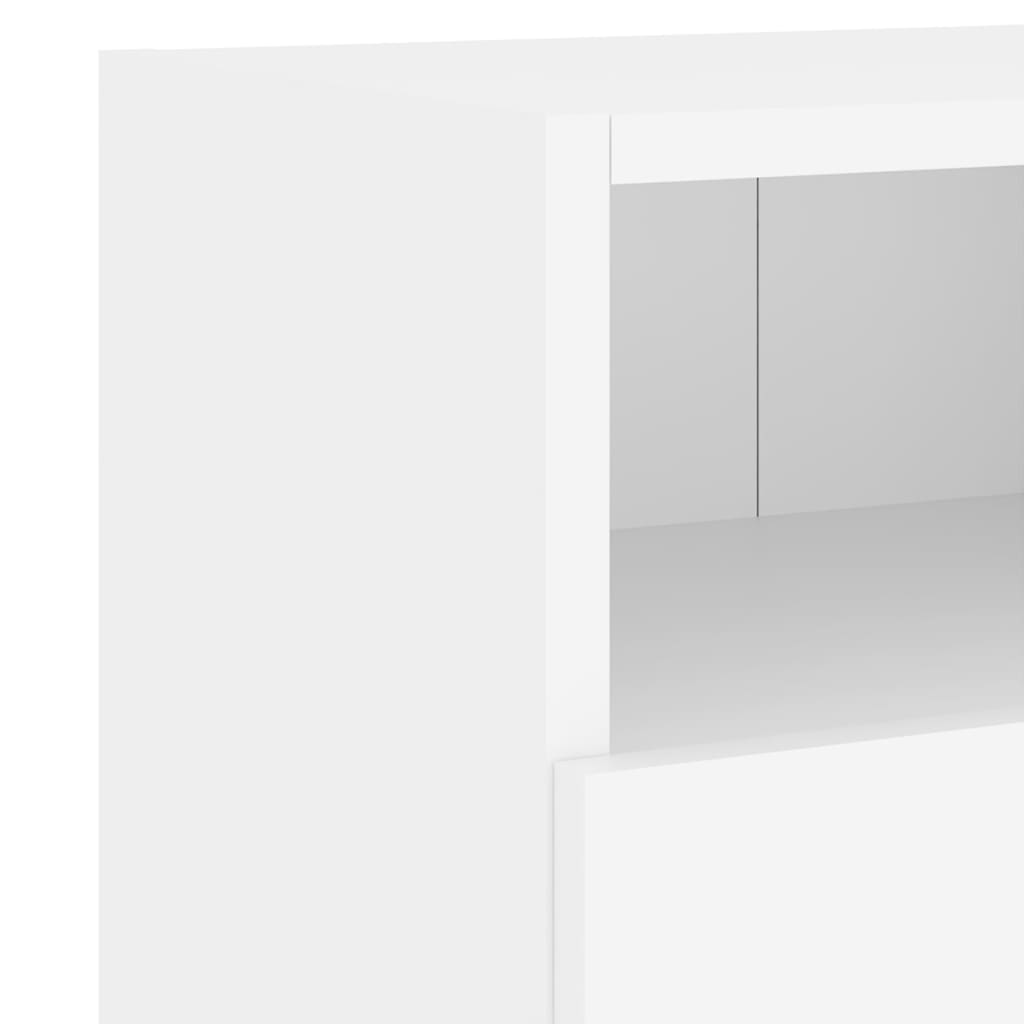 vidaXL Mueble de TV de pared madera de ingeniería blanco 60x30x30 cm