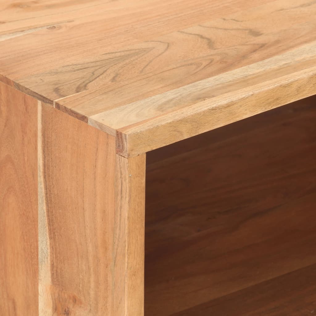 vidaXL Mesa de centro de madera maciza de acacia 100x50x45 cm