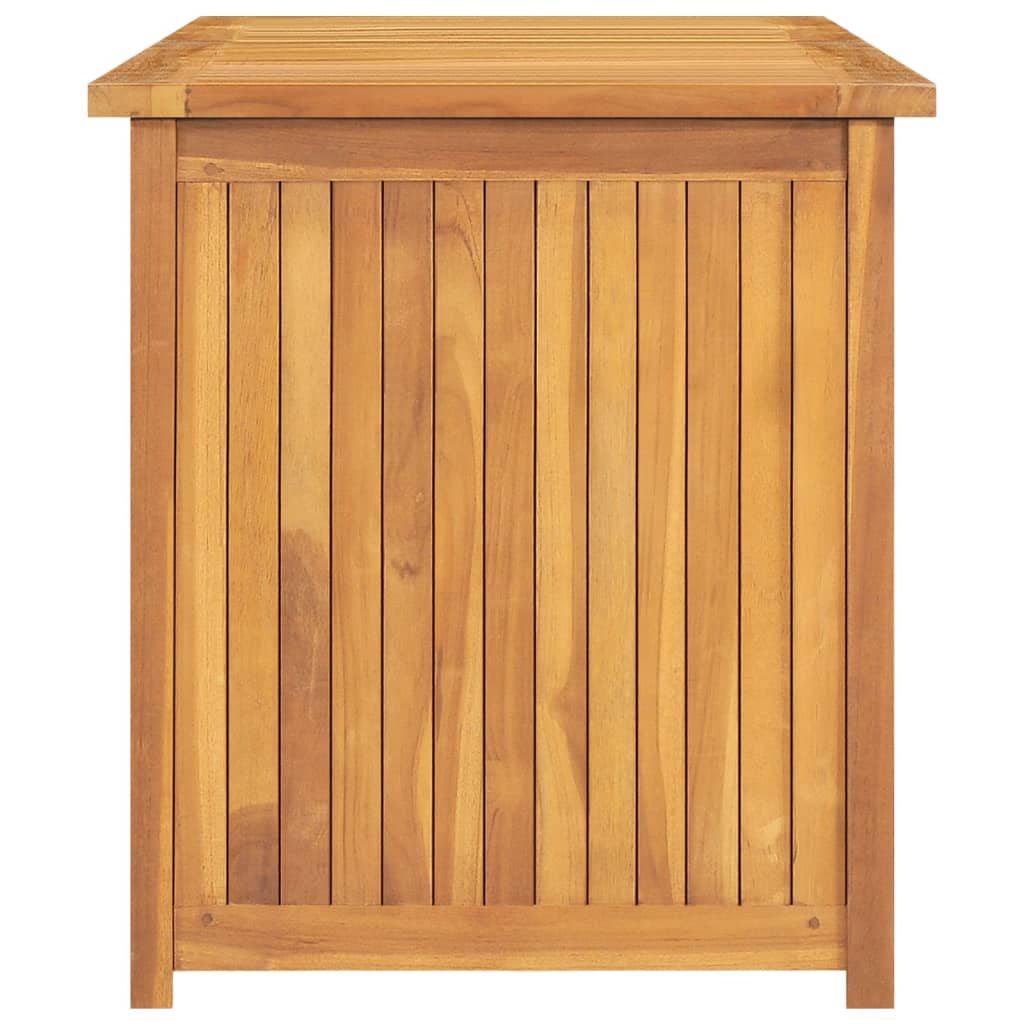 Baúl de jardín de madera de teca aceitada de 200x55cm