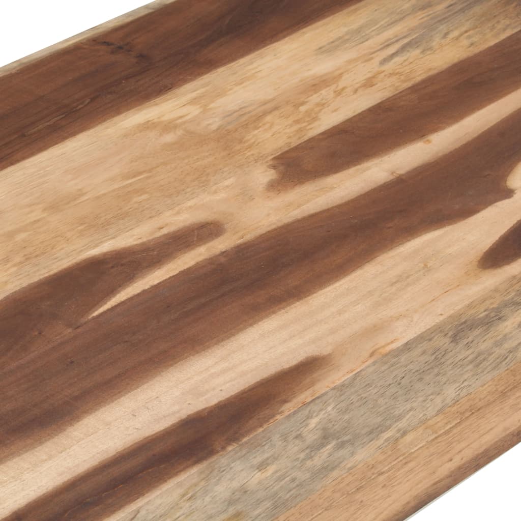 vidaXL Mesa de centro de madera maciza acabado de sheesham 120x60x40cm