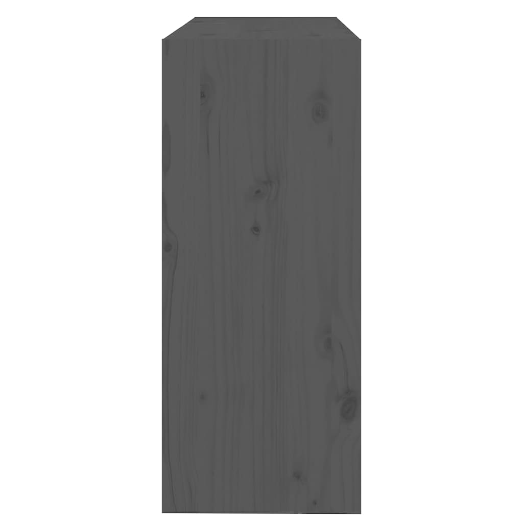 vidaXL Estantería/divisor de espacios madera pino gris 80x30x71,5 cm