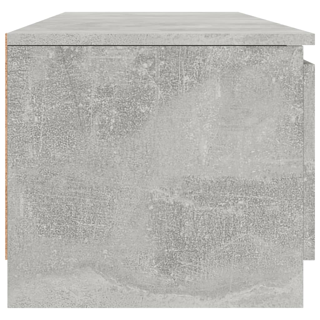 vidaXL Mueble de TV madera contrachapada gris hormigón 140x40x35,5 cm