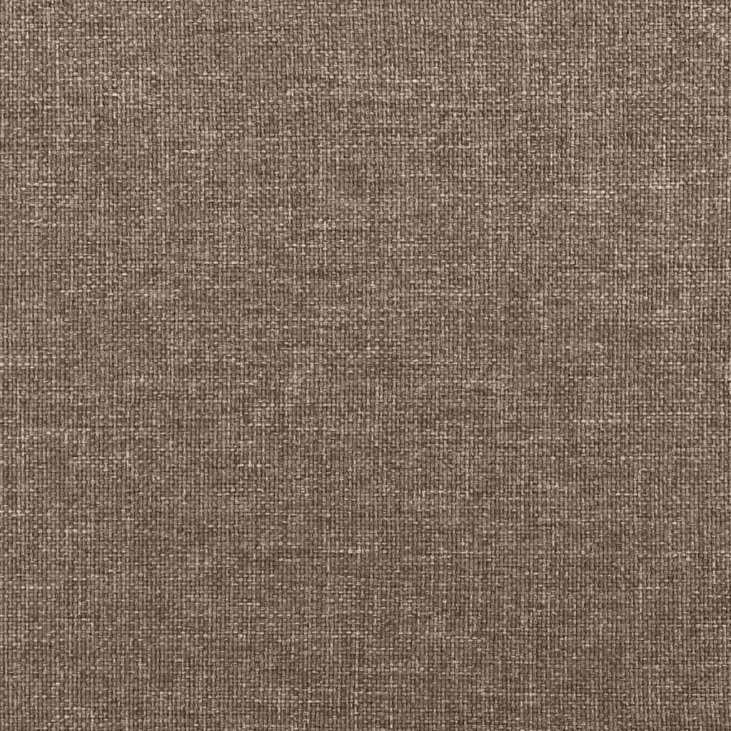 vidaXL Colchón de muelles ensacados tela gris taupe 100x200x20 cm