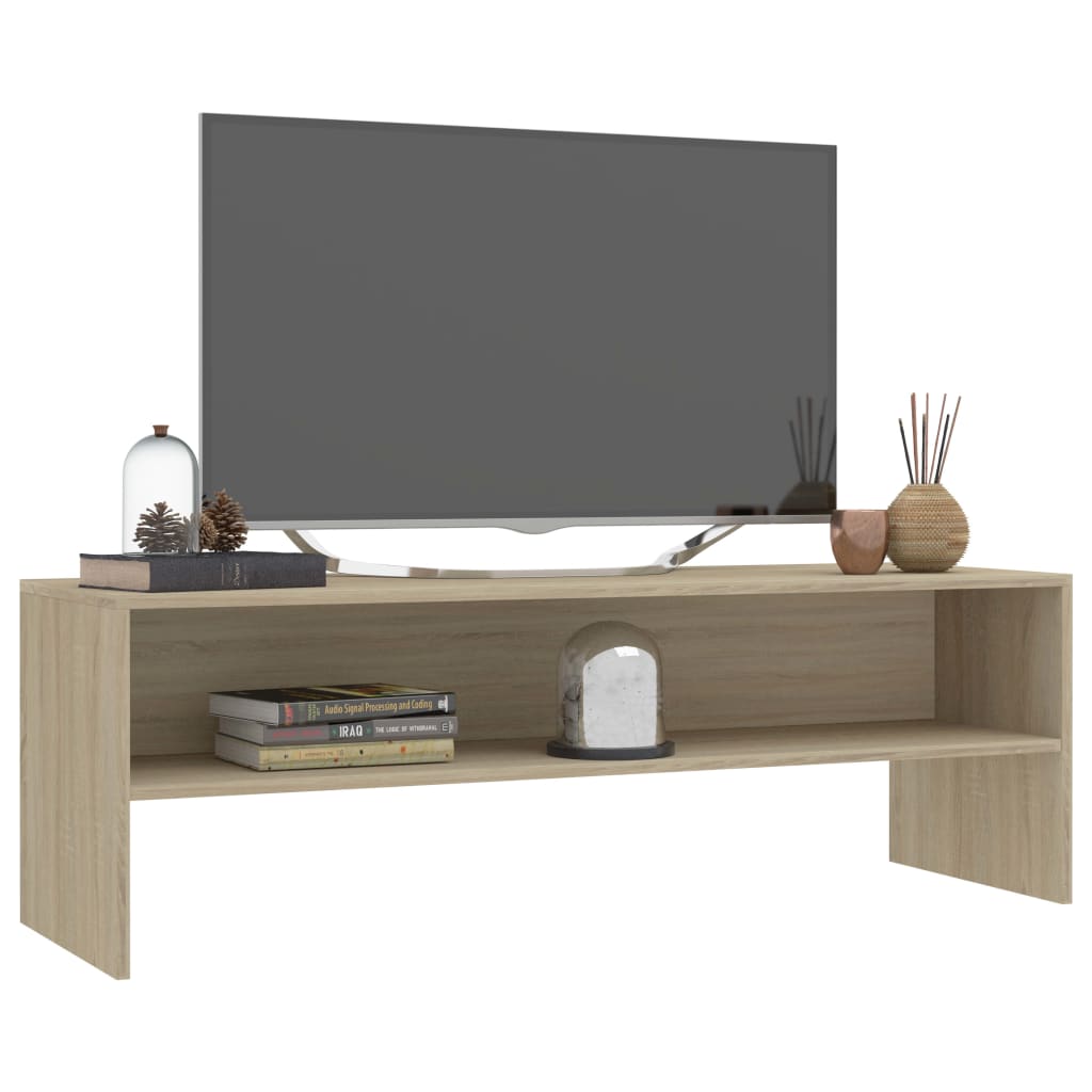 vidaXL Mueble de TV madera contrachapada roble Sonoma 120x40x40cm