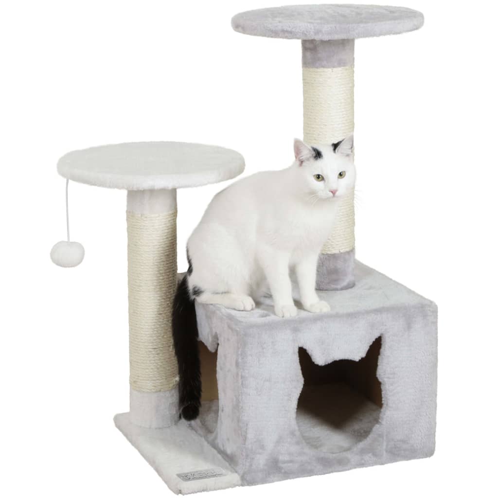 Kerbl Rascador para gatos Saphir Light blanco y gris 80 cm