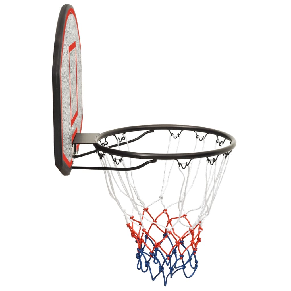vidaXL Tablero de baloncesto polietileno negro 71x45x2 cm