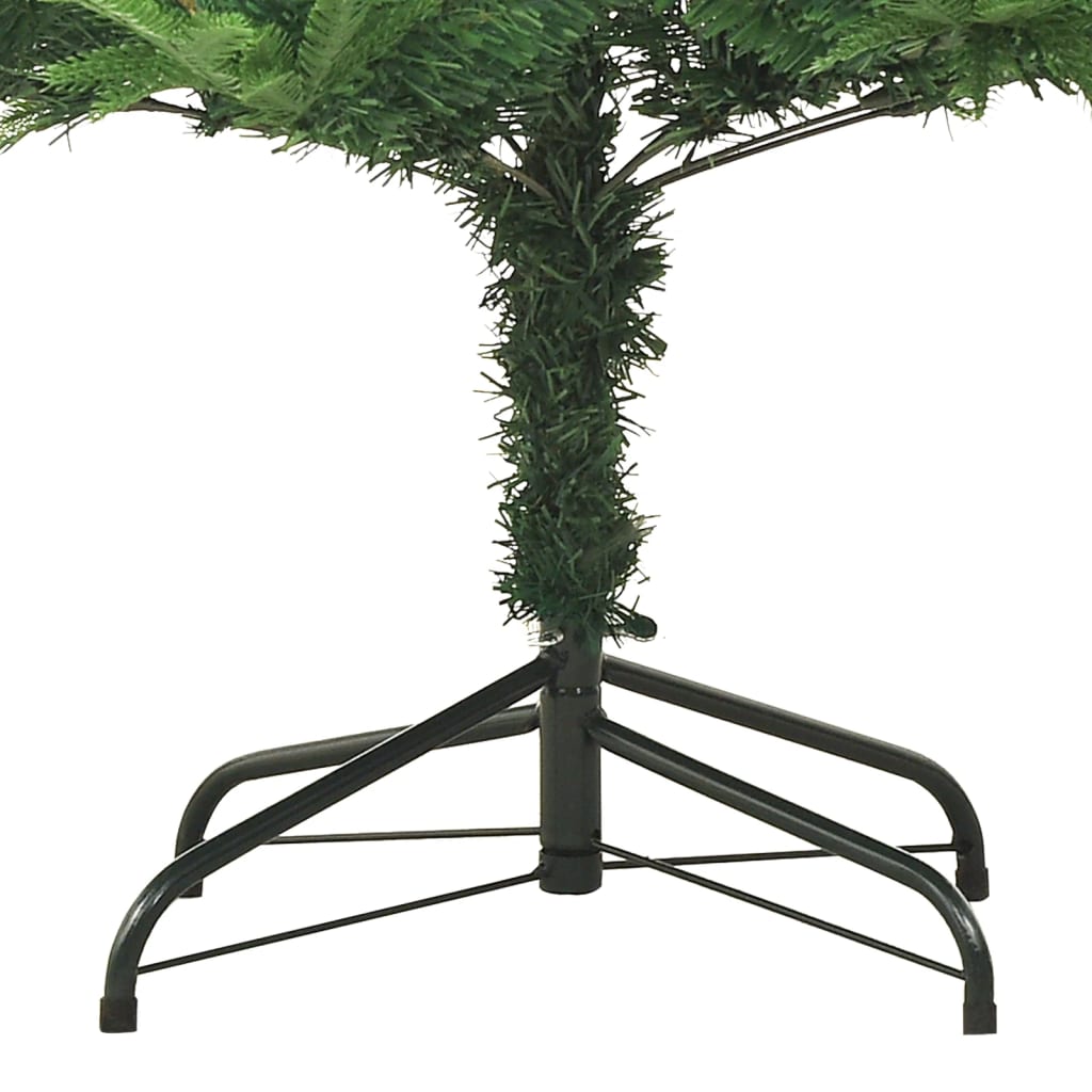 vidaXL Árbol de Navidad artificial verde 210 cm PVC y PE