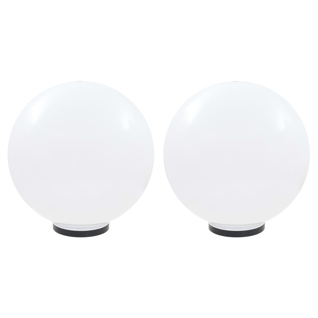 vidaXL Lámparas de bola LED 2 unidades esféricas PMMA 50 cm