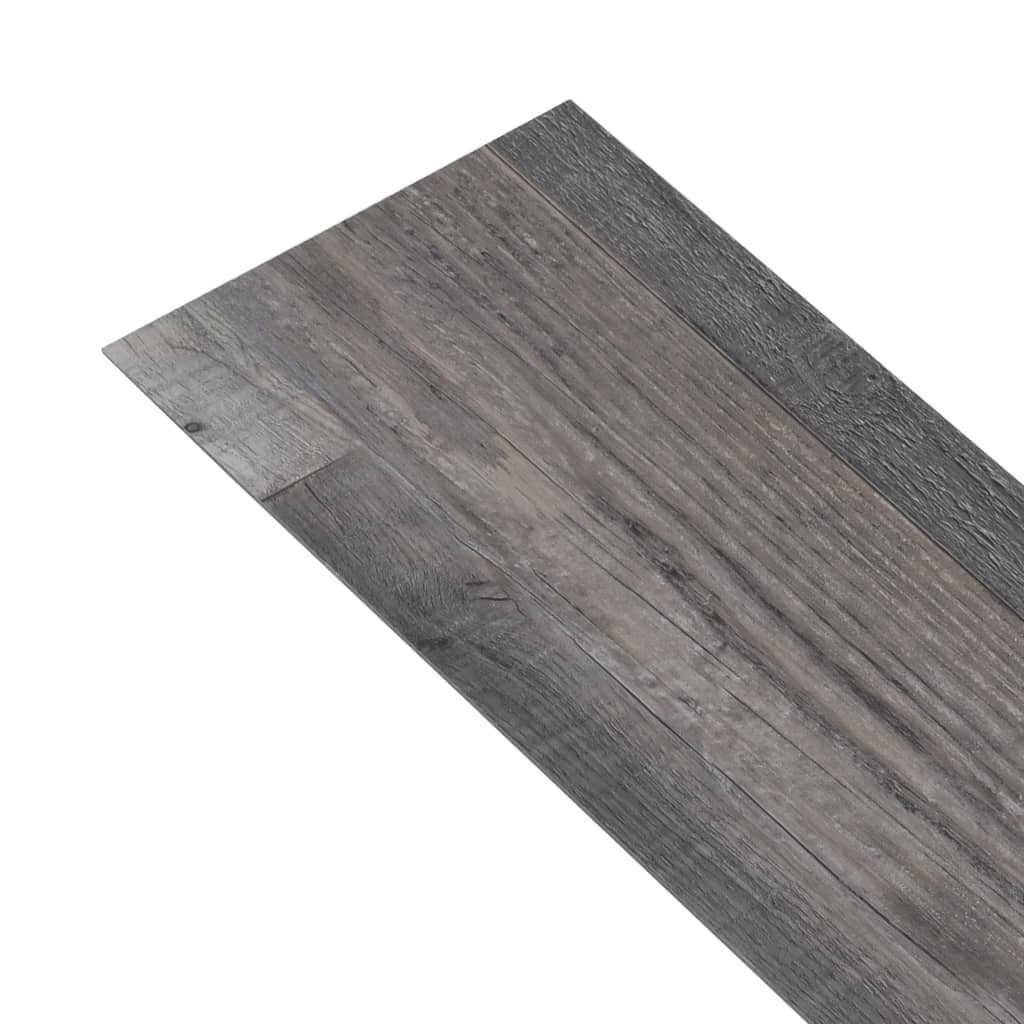 vidaXL Lamas para suelo no autoadhesivas PVC madera industrial 5,26 m²