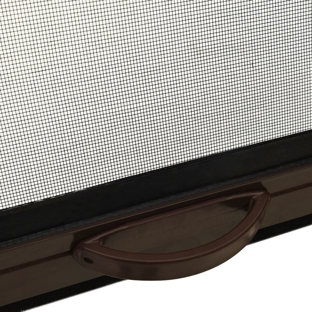 vidaXL Mosquitera enrollable para ventanas marrón 150x170 cm