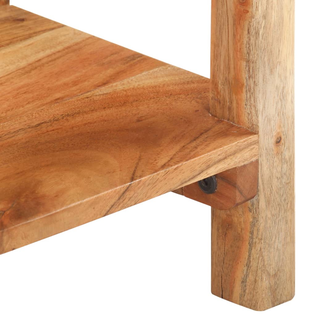 vidaXL Aparador de madera maciza de acacia 110x30x75 cm