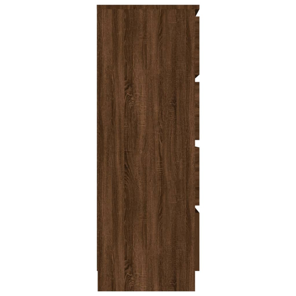 vidaXL Aparador madera contrachapada roble marrón 60x35x98,5 cm