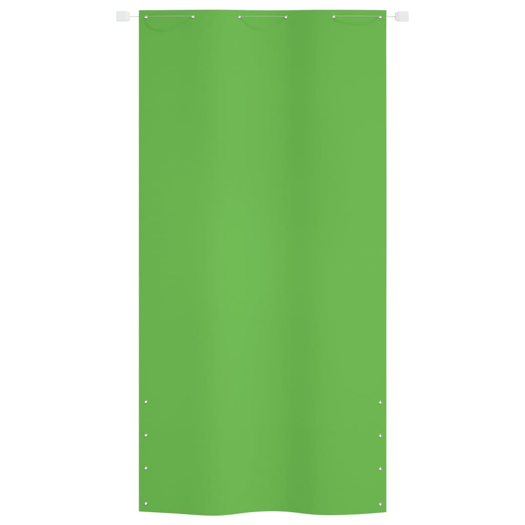 vidaXL Toldo pantalla para balcón tela oxford verde claro 120x240 cm