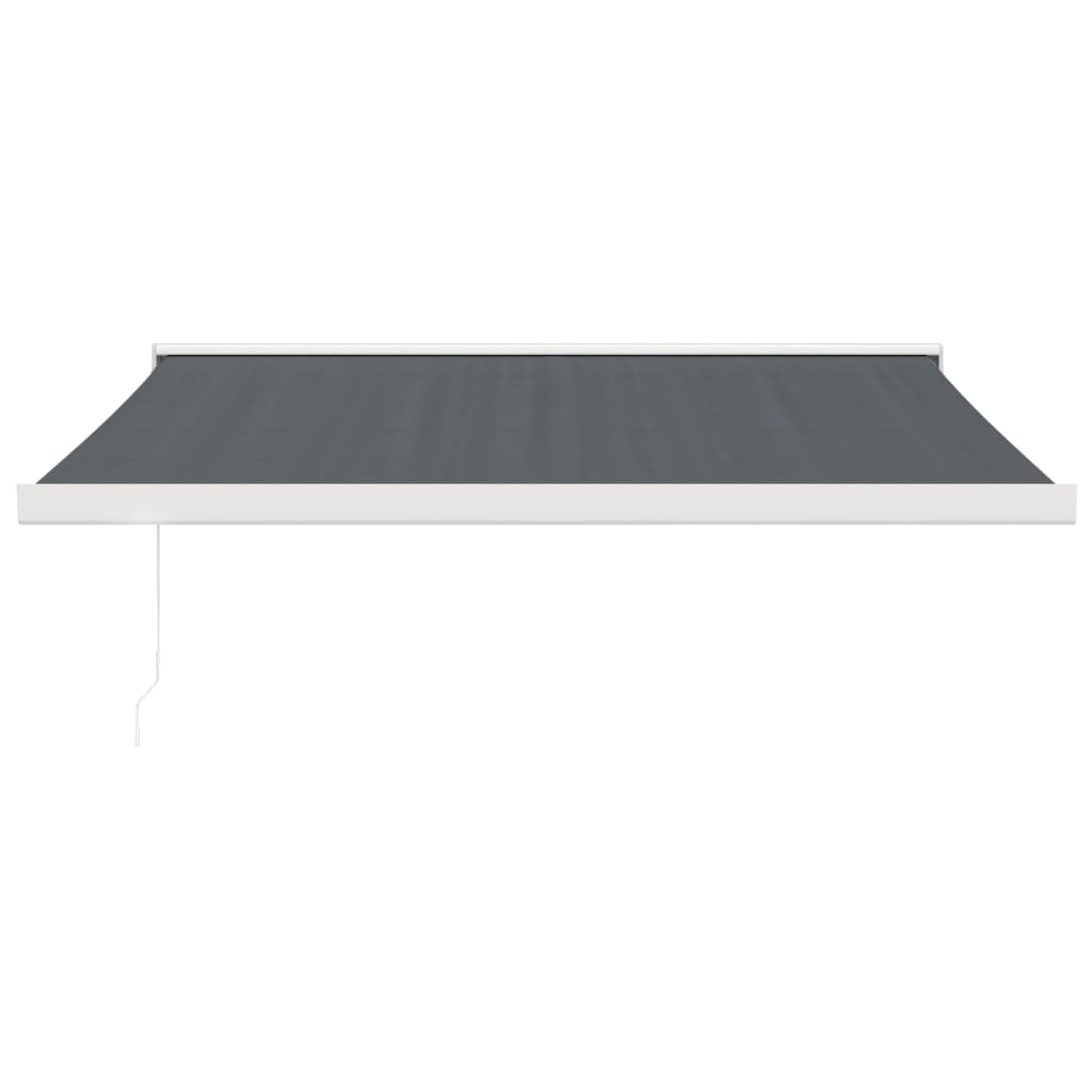 vidaXL Toldo retráctil aluminio y tela gris antracita 3x2,5 m