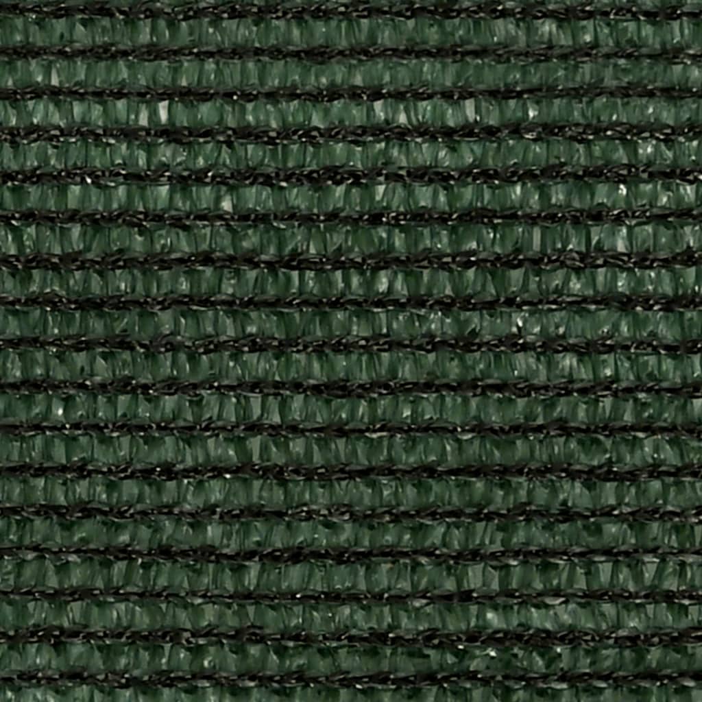 vidaXL Toldo de vela verde oscuro HDPE 160 g/m² 5x6x6 m