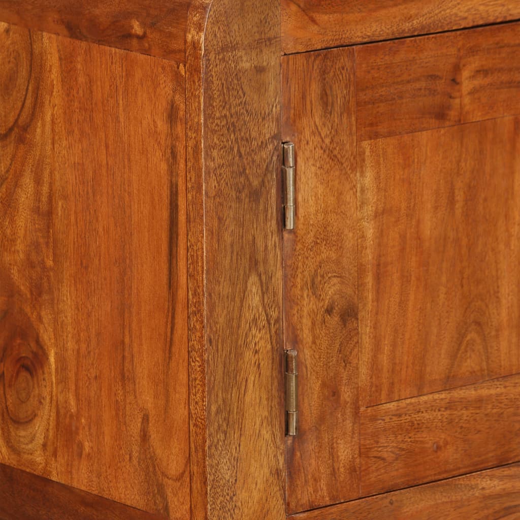 vidaXL Aparador de madera maciza acabado miel 120x30x75 cm