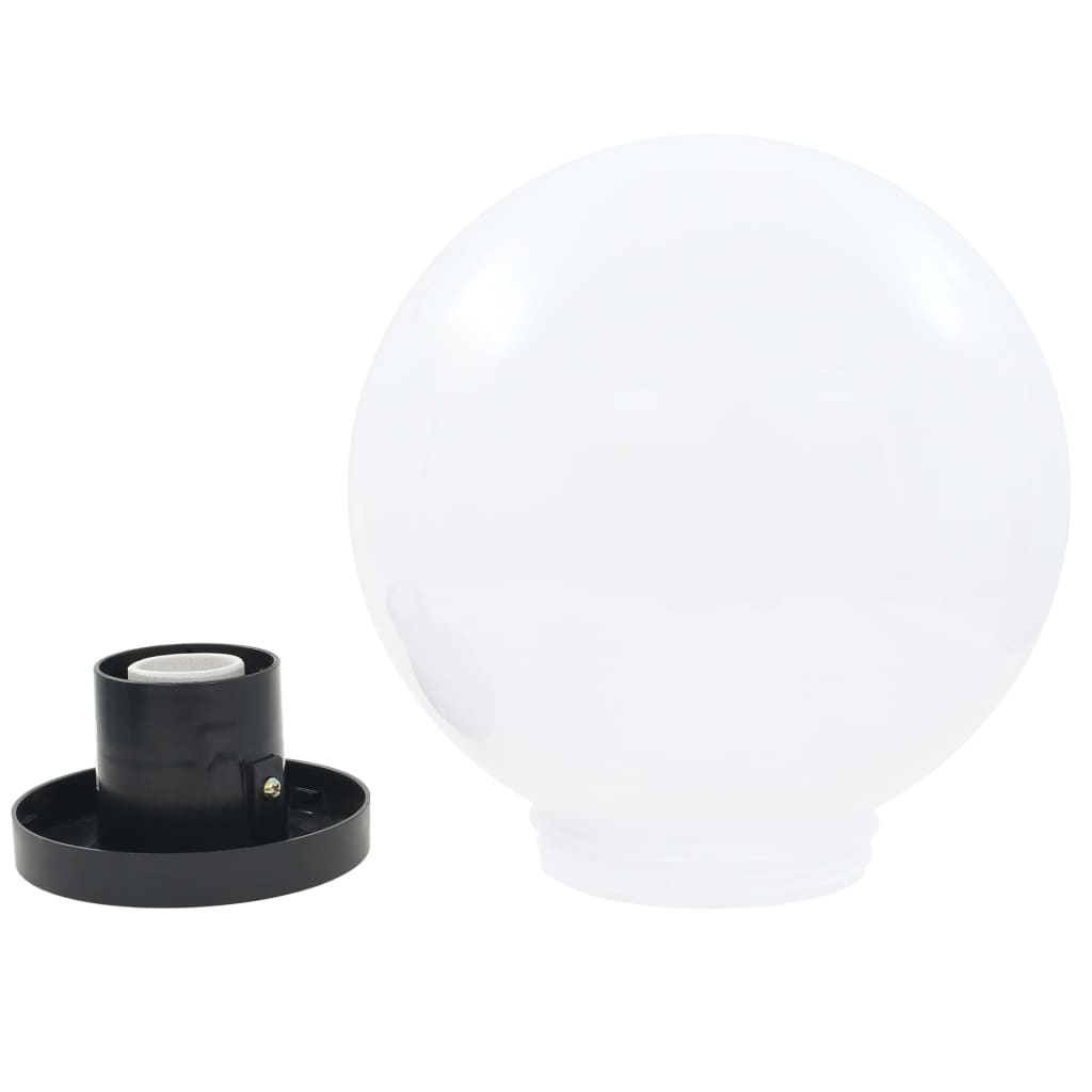 vidaXL Juego de lámparas de bola LED 2 piezas esféricas 25 cm PMMA