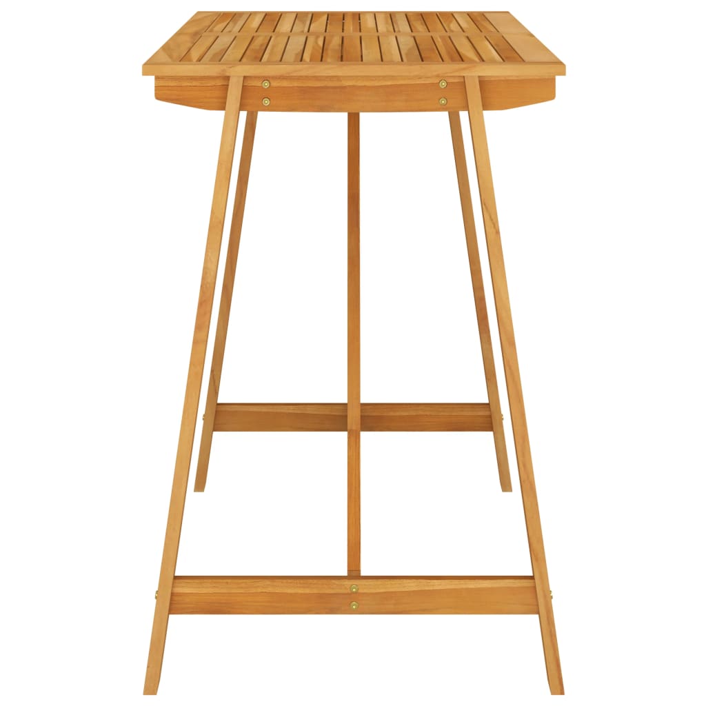 vidaXL Mesa y sillas de bar para jardín 5 pzas madera maciza de acacia