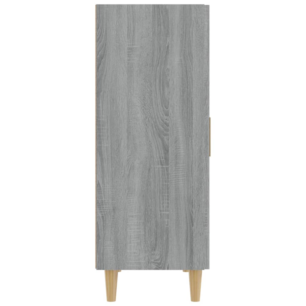 vidaXL Aparador de madera contrachapada gris Sonoma 70x34x90 cm