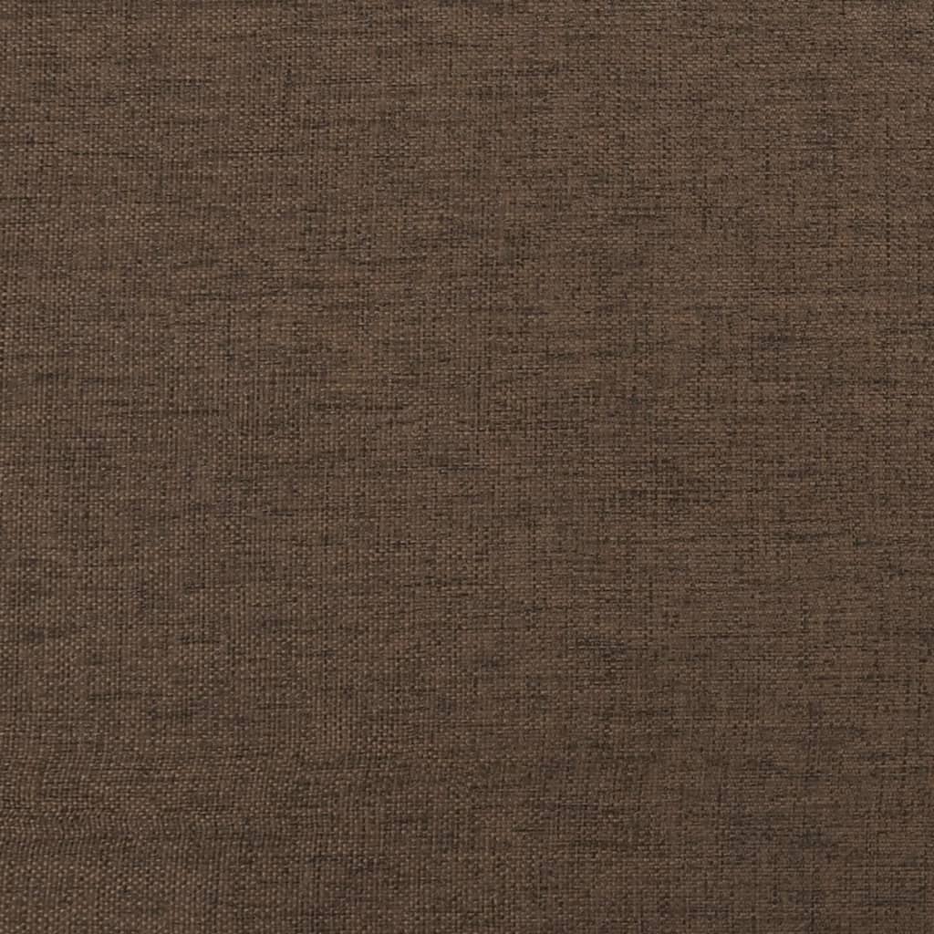 vidaXL Reposapiés de tela color marrón 45x29,5x39 cm