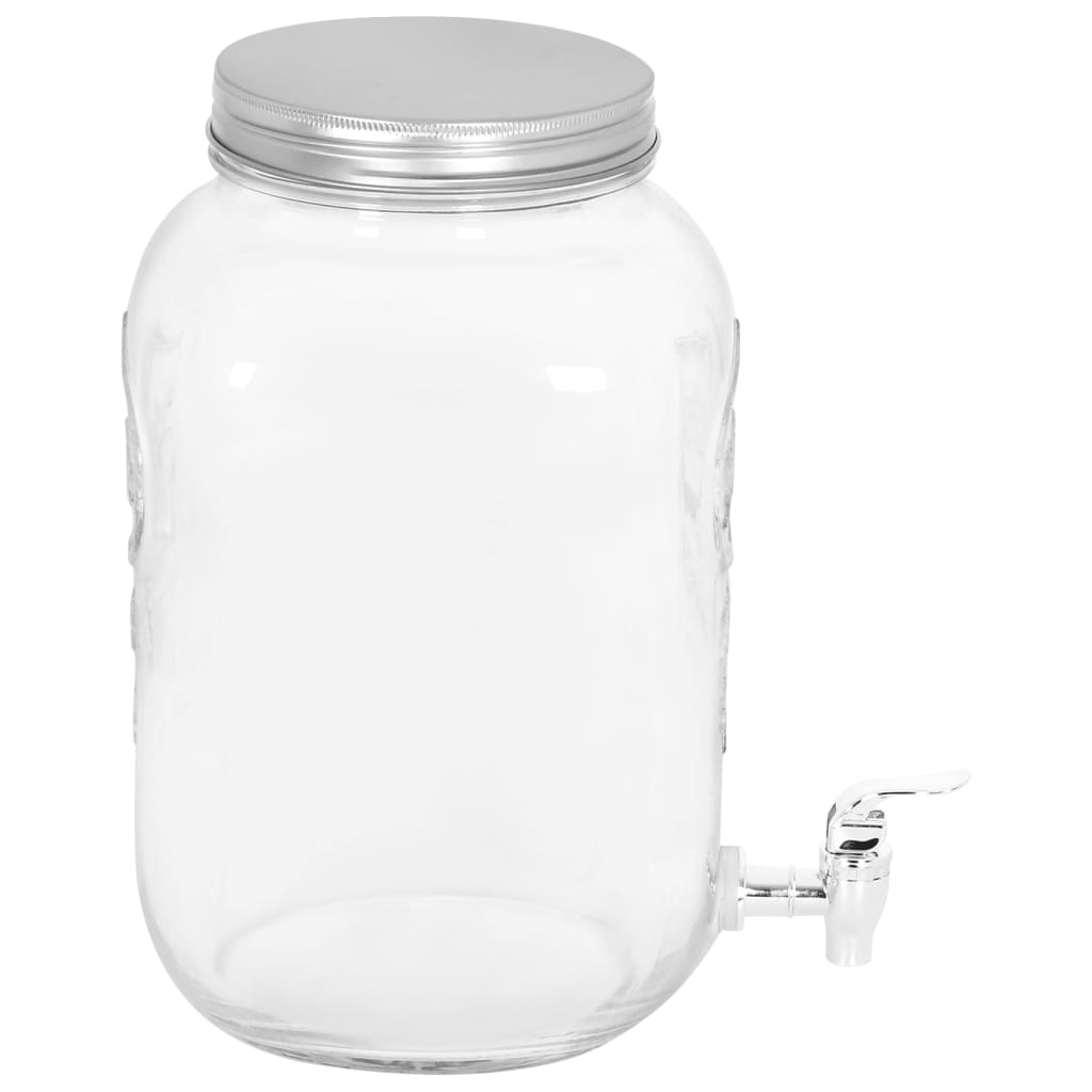 vidaXL Dispensador de bebida vidrio 8050 ml