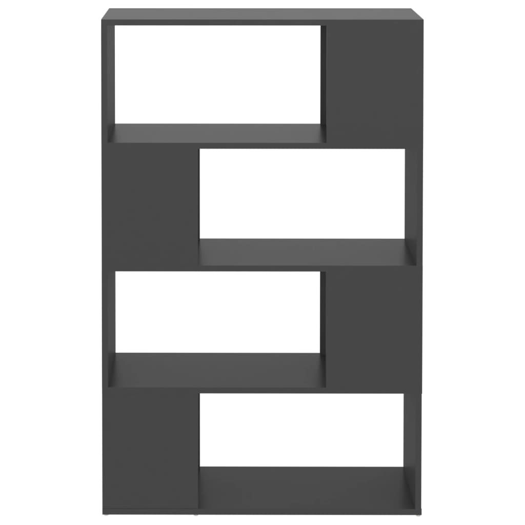 vidaXL Estantería divisor de espacios aglomerado gris 80x24x124,5 cm