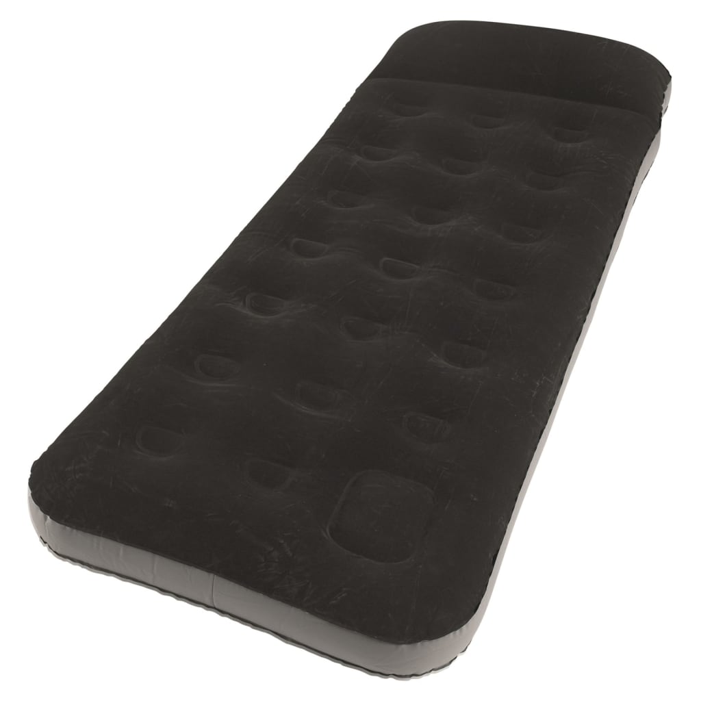Outwell Colchón inflable Classic Single almohada y bomba negro gris
