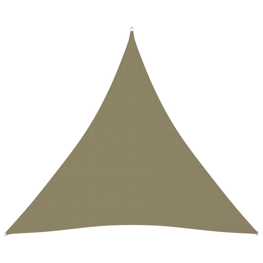 vidaXL Toldo de vela triangular tela Oxford beige 4,5x4,5x4,5 m