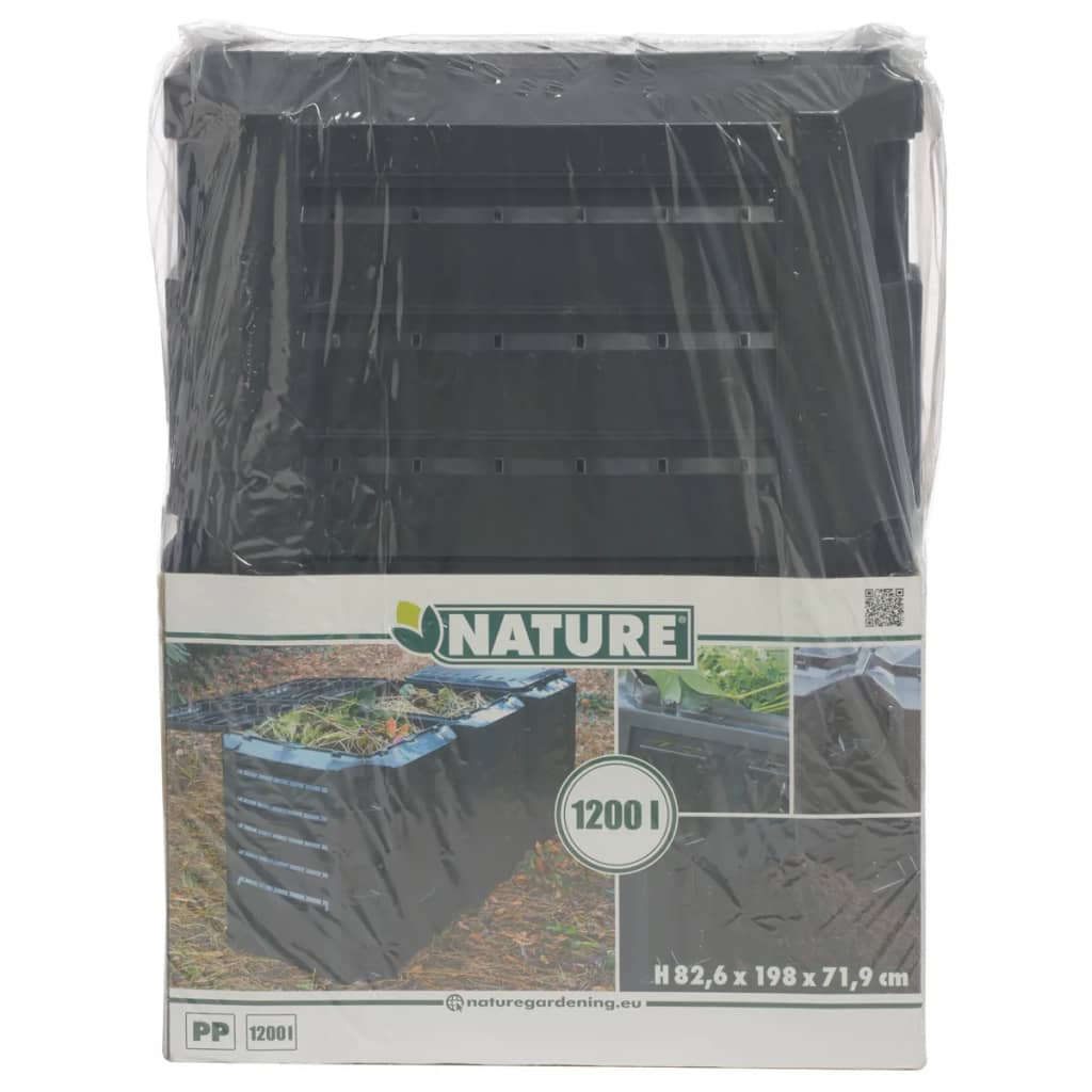 Nature contenedor térmico para compost 1200 L color negro 6071483