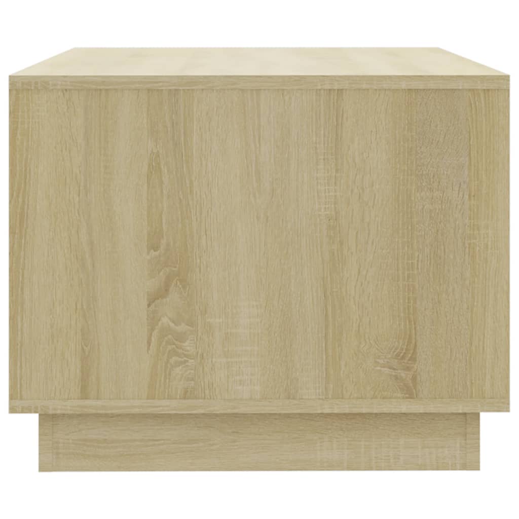 vidaXL Mesa de centro madera contrachapada roble Sonoma 102,5x55x44 cm