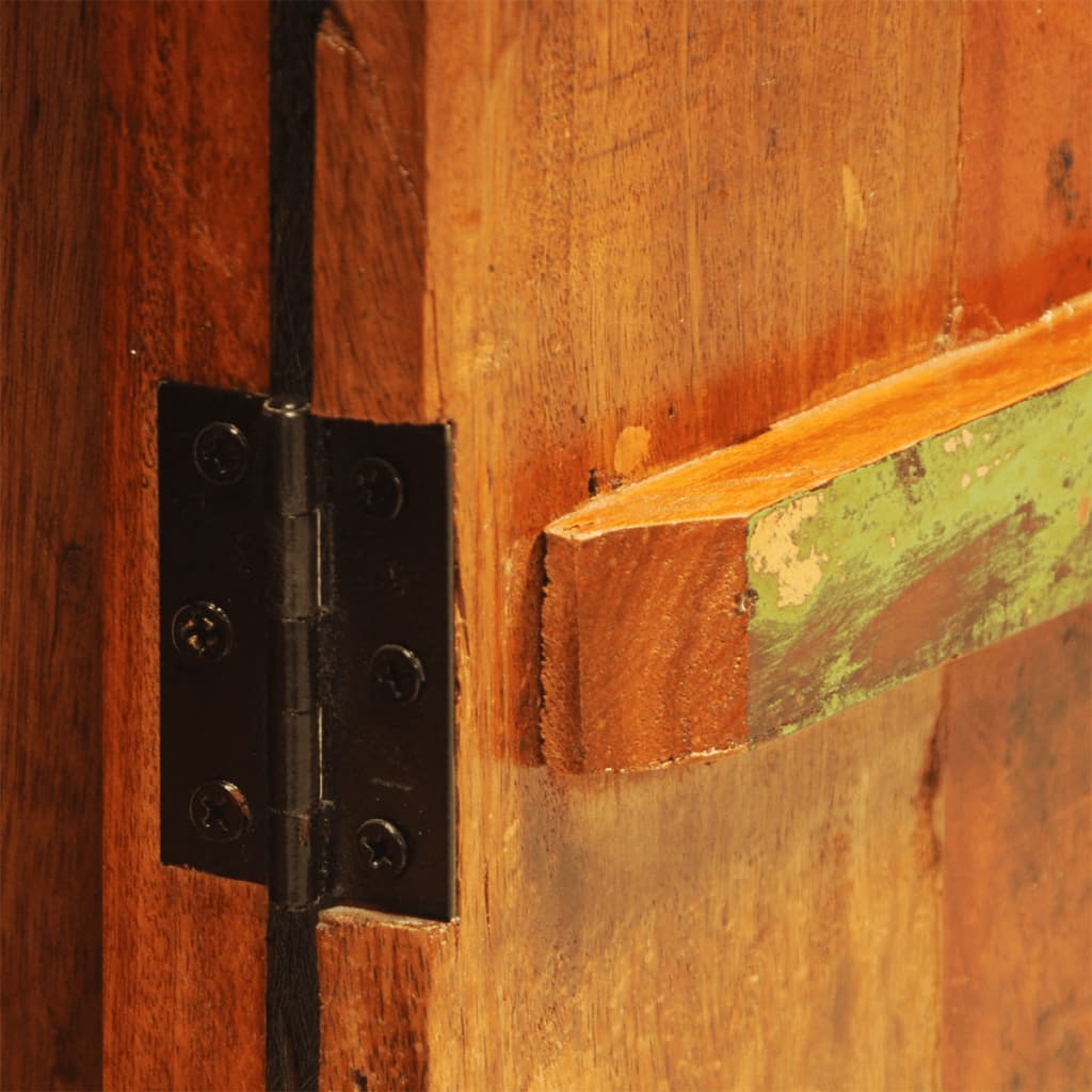 vidaXL Aparador de madera reciclada con 1 puerta estilo vintage