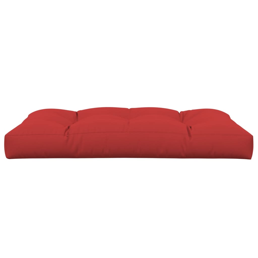 vidaXL Cojín para sofá de palets de tela rojo 120x80x12 cm