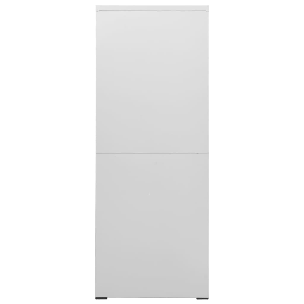 vidaXL Armario archivador de acero gris claro 46x62x164 cm