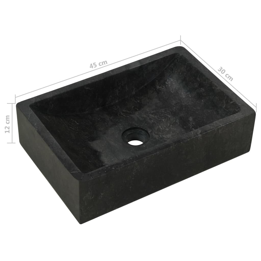 vidaXL Mueble tocador madera teca maciza con lavabo de mármol negro